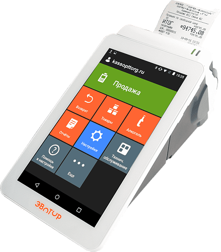 Эвотор 7.2, СТ2Ф Смарт Терминал с ФН на 15 месяцев                                        